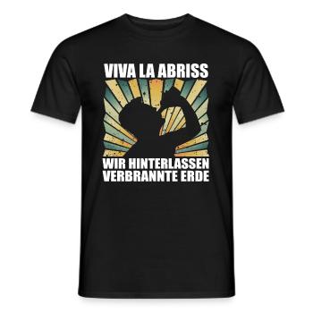 Malle Abriss Bier Party Sauf Fun Spruch - Männer T-Shirt - Schwarz - Vorne - AI Model Male 178 light (178cm)