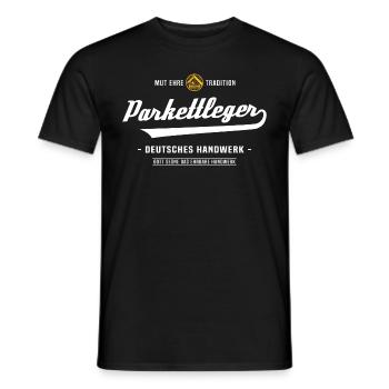 Parkettleger Bodenleger Zunftzeichen Handwerk - Männer T-Shirt - Schwarz - Vorne - AI Model Male 178 light (178cm)