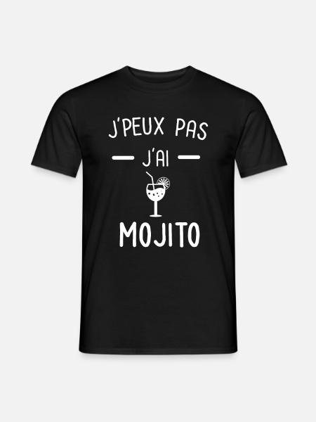 Je peux pas j'ai mojito - T-shirt homme - noir