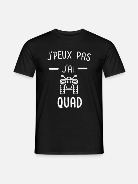 Je peux pas j'ai quad - T-shirt homme - noir