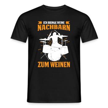Ich Bringe Meine Nachbarn Zum Weinen - Männer T-Shirt - Schwarz - Vorne - AI Model Male 178 light (178cm)