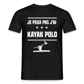 Je Peux Pas J'ai kayak polo humour kayakeur - T-shirt homme - noir - Devant - AI Model Male 178 light (178cm)