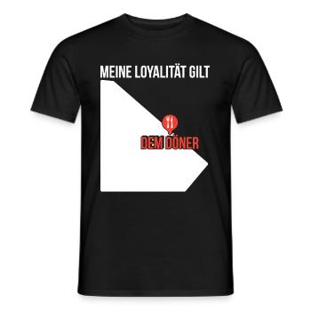 Meine Loyalität Gilt Dem Döner Döner Kebab Geschen - Männer T-Shirt - Schwarz - Vorne - AI Model Male 178 light (178cm)