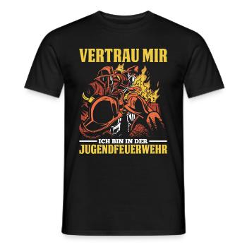 Vertrau Mir Ich Bin In Der Jugendfeuerwehr - Männer T-Shirt - Schwarz - Vorne - AI Model Male 178 light (178cm)
