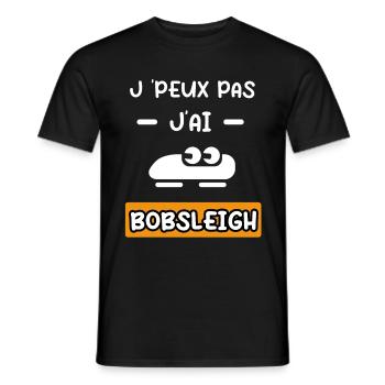 je peux pas j'ai bobsleigh cadeau bobsleigh - T-shirt homme - noir - Devant - AI Model Male 178 light (178cm)