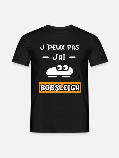 je peux pas j'ai bobsleigh cadeau bobsleigh - T-shirt homme - noir