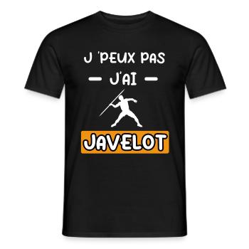 je peux pas j'ai javelot cadeau javelot - T-shirt homme - noir - Devant - AI Model Male 178 light (178cm)