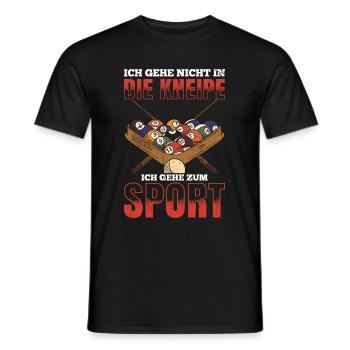Ich Gehe Nicht In Die Kneipe Ich Gehe Zum Sport - Männer T-Shirt - Schwarz - Vorne - AI Model Male 178 light (178cm)