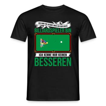 Ich Habe Nie Gesagt Dass ch Der Beste Billiardspie - Männer T-Shirt - Schwarz - Vorne - AI Model Male 178 light (178cm)