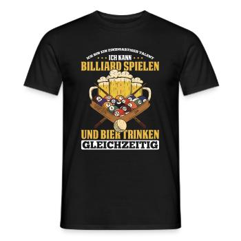 Ich Bin Ein Einzigartiges Talent Ich Kann Billiard - Männer T-Shirt - Schwarz - Vorne - AI Model Male 178 light (178cm)