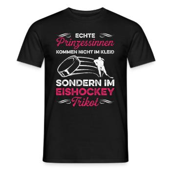 Echte Prinzessinen Kommen Nicht Im Kleid Sondern I - Männer T-Shirt - Schwarz - Vorne - AI Model Male 178 light (178cm)