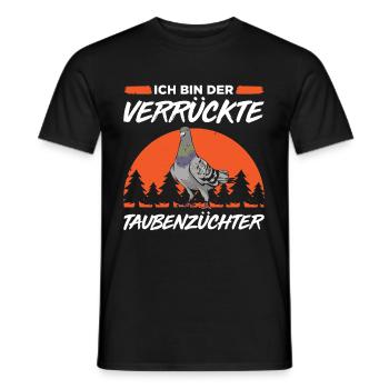 Ich Bin Der Verrückte Taubenzüchter Geschenk - Männer T-Shirt - Schwarz - Vorne - AI Model Male 178 light (178cm)
