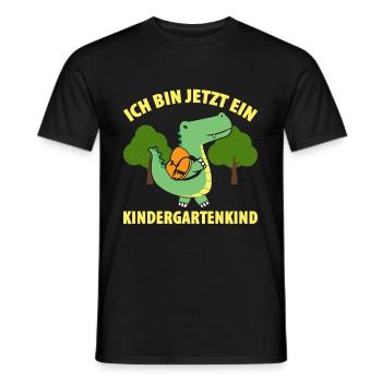 Ich Bin Jetzt Ein Kindergartenkind - Männer T-Shirt - Schwarz - Vorne - AI Model Male 178 light (178cm)