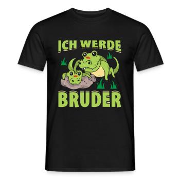 Ich Werde Bruder Krokodil Geschenk - Männer T-Shirt - Schwarz - Vorne - AI Model Male 178 light (178cm)