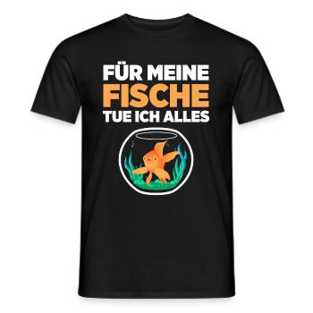 Für Meine Fische Tue Ich Alles Geschenk - Männer T-Shirt - Schwarz - Vorne - AI Model Male 178 light (178cm)