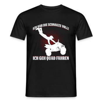 Ich Hab Die Schnauze Voll! Ich Geh Quad Fahren - Männer T-Shirt - Schwarz - Vorne - AI Model Male 178 light (178cm)