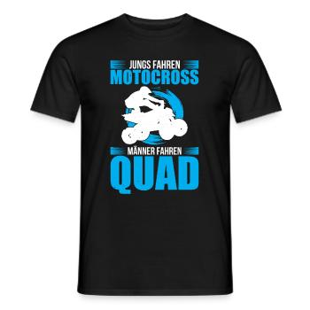 Jungs Fahren Motocross Männer Fahren Quad - Männer T-Shirt - Schwarz - Vorne - AI Model Male 178 light (178cm)