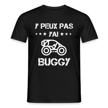 je peux pas j'ai buggy cadeau quad - T-shirt homme - noir - Devant - AI Model Male 178 light (178cm)