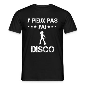 je peux pas j'ai disco cadeau danse - T-shirt homme - noir - Devant - AI Model Male 178 light (178cm)