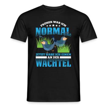 Früher War Ich Normal Jetzt Habe Ich Einen An Der - Männer T-Shirt - Schwarz - Vorne - AI Model Male 178 light (178cm)