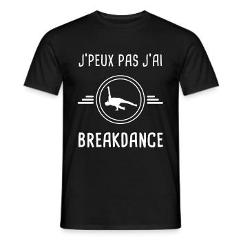 danse je peux pas j'ai danse breakdance danseur - T-shirt homme - noir - Devant - AI Model Male 178 light (178cm)