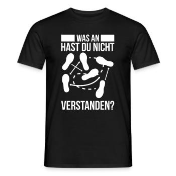 Was An Hast Du Nicht Verstanden? - Männer T-Shirt - Schwarz - Vorne - AI Model Male 178 light (178cm)