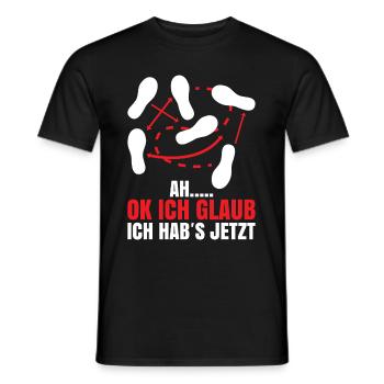 Ah….. Ok Ich Glaub Ich Habs JetztAh….. Ok Ich Glau - Männer T-Shirt - Schwarz - Vorne - AI Model Male 178 light (178cm)