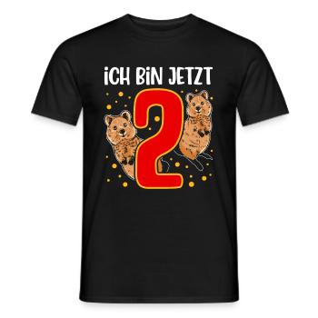 Ich Bin Jetzt 2 Beuteltier Känguru - Männer T-Shirt - Schwarz - Vorne - AI Model Male 178 light (178cm)
