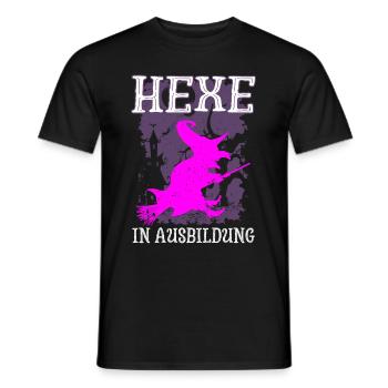 Hexe In Ausbildung Halloween Geschenk - Männer T-Shirt - Schwarz - Vorne - AI Model Male 178 light (178cm)