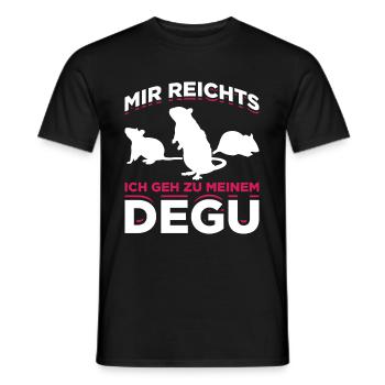 Mir Reichts Ich Geh Zu Meinem Degu Geschenk - Männer T-Shirt - Schwarz - Vorne - AI Model Male 178 light (178cm)