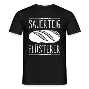 Sauerteig Flüsterer Brot backen Bäcker - Männer T-Shirt - Schwarz - Vorne - AI Model Male 178 light (178cm)