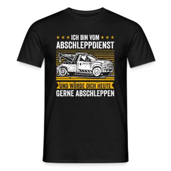 Abschleppdienst Und Würde Dich Gerne Abschleppen - Männer T-Shirt - Schwarz - Vorne - AI Model Male 178 light (178cm)