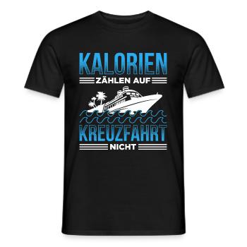 Kalorien Zählen Auf Kreuzfahrt Nicht Urlaub - Männer T-Shirt - Schwarz - Vorne - AI Model Male 178 light (178cm)