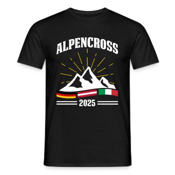 Alpenüberquerung Für Alpenüberquerer Wanderin Wand - Männer T-Shirt - Schwarz - Vorne - AI Model Male 178 light (178cm)