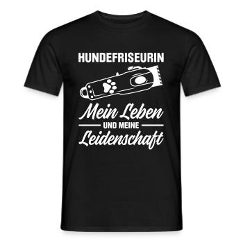 Hundepflege für Hundefriseurin Hundefriseur Groome - Männer T-Shirt - Schwarz - Vorne - AI Model Male 178 light (178cm)