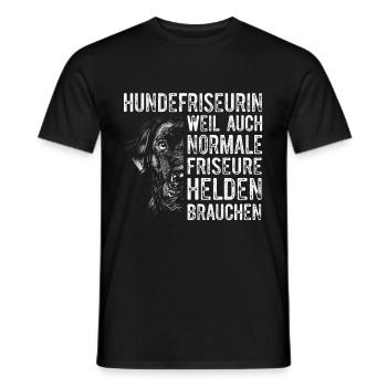 Hundepflege für Hundefriseurin Hundefriseur Groome - Männer T-Shirt - Schwarz - Vorne - AI Model Male 178 light (178cm)