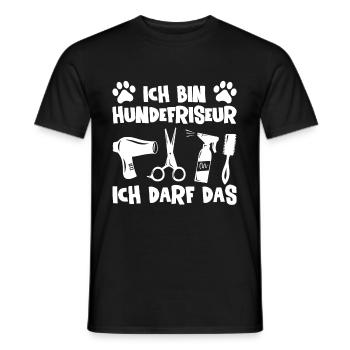 Hundepflege für Hundefriseurin Hundefriseur Groome - Männer T-Shirt - Schwarz - Vorne - AI Model Male 178 light (178cm)