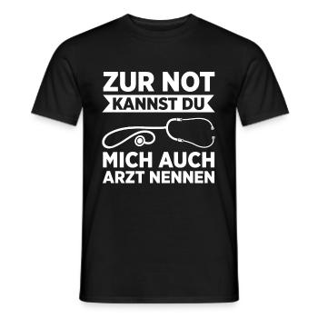 Erste Hilfe Für Ersthelfer Rettungssanitäter Sanit - Männer T-Shirt - Schwarz - Vorne - AI Model Male 178 light (178cm)