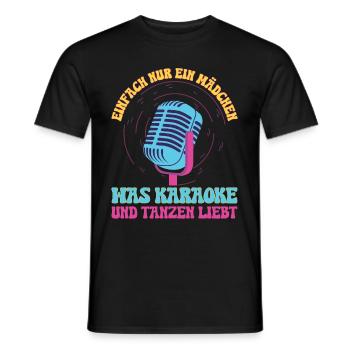 Karaoke Singen Für Lustige Karaoke Sängerin Karaok - Männer T-Shirt - Schwarz - Vorne - AI Model Male 178 light (178cm)