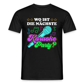 Karaoke Singen Für Lustige Karaoke Sängerin Karaok - Männer T-Shirt - Schwarz - Vorne - AI Model Male 178 light (178cm)
