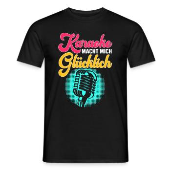 Karaoke Singen Für Lustige Karaoke Sängerin Karaok - Männer T-Shirt - Schwarz - Vorne - AI Model Male 178 light (178cm)