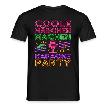 Karaoke Singen Für Lustige Karaoke Sängerin Karaok - Männer T-Shirt - Schwarz - Vorne - AI Model Male 178 light (178cm)