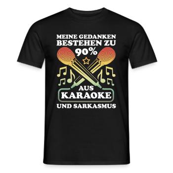 Karaoke Singen Für Lustige Karaoke Sängerin Karaok - Männer T-Shirt - Schwarz - Vorne - AI Model Male 178 light (178cm)