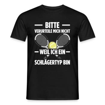 Bitte Verurteile Mich Nicht Weil Ich Ein Schlägert - Männer T-Shirt - Schwarz - Vorne - AI Model Male 178 light (178cm)