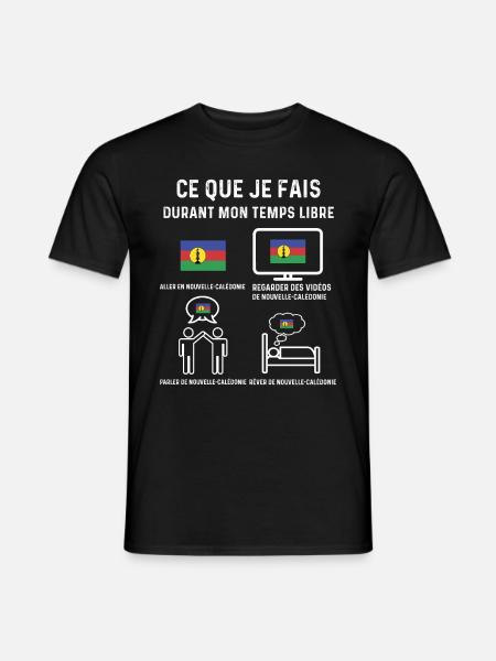 Nouvelle Calédonie temps libre cadeau - T-shirt homme - noir