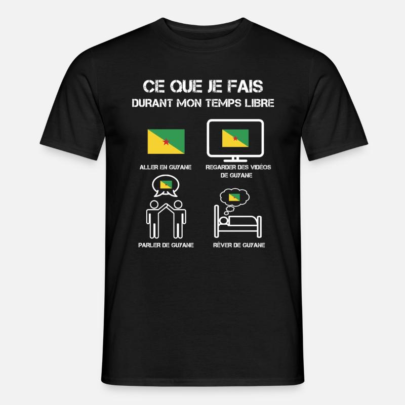 temps libre guyane 973 - T-shirt homme - noir