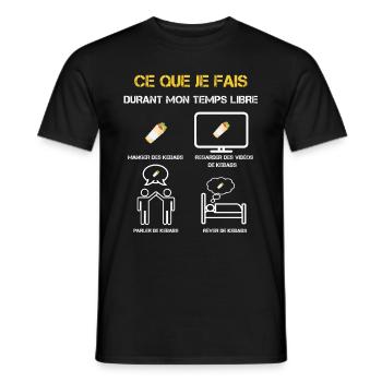 Freizeit Kebab Geschenke - Männer T-Shirt - Schwarz - Vorne - AI Model Male 178 light (178cm)
