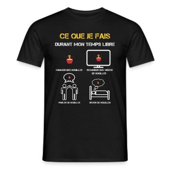 Freizeit Nudelgeschenke - Männer T-Shirt - Schwarz - Vorne - AI Model Male 178 light (178cm)