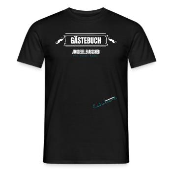 Gästebuch Junggeselle Polterer Junggesellen Männer - Männer T-Shirt - Schwarz - Vorne - AI Model Male 178 light (178cm)
