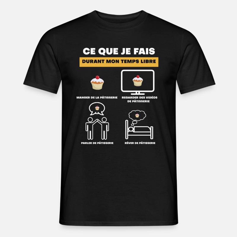 Freizeit Gebäck Geschenk - Männer T-Shirt - Schwarz